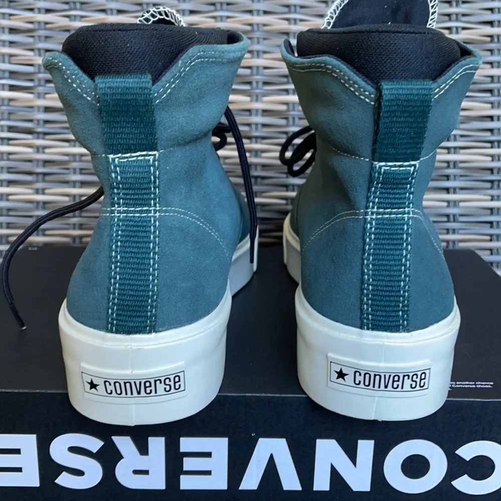 Converse Skid Grip Hi Succulent Green/Black/Egret MEN`S - Picture 14 of 16